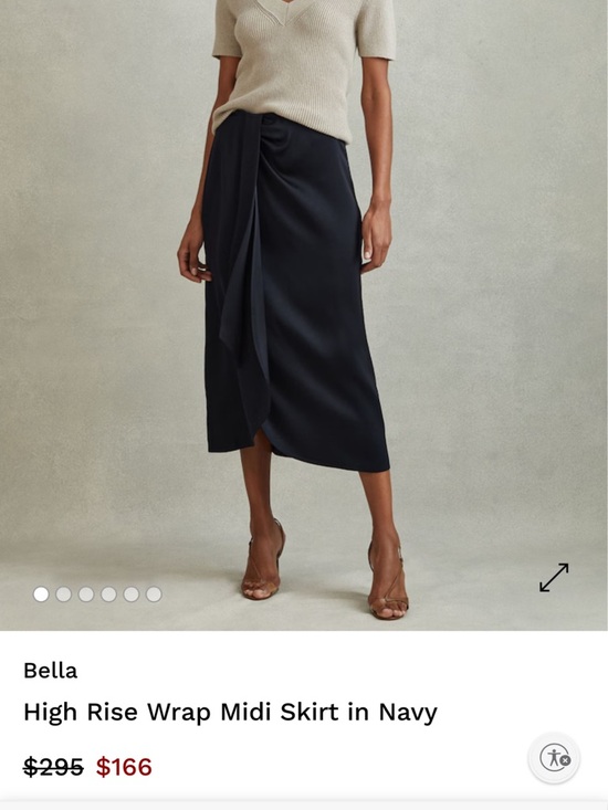 Reiss Dresses & Skirts - Reiss Deep Navy Side-Sash Pencil Skirt